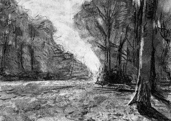 模写(Le Pavé de Chailly (forêt de Fontainebleau))-Claude Monet