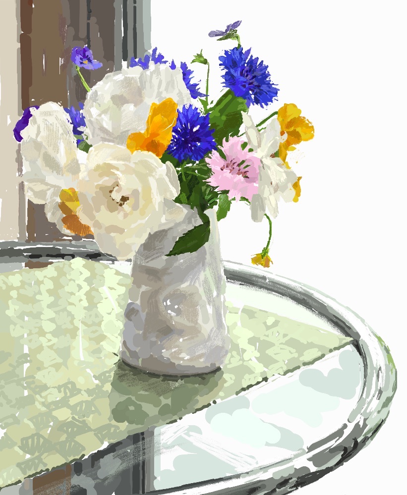 Flower Vase（Livingroom_薔薇）