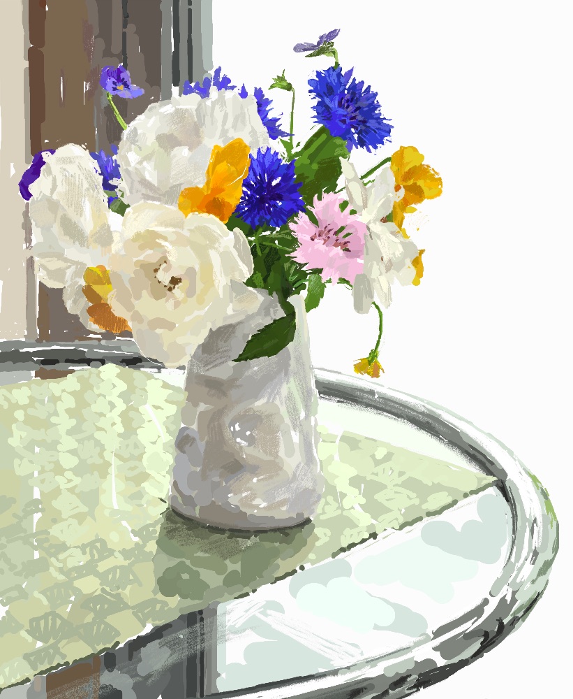 Flower Vase（Livingroom_薔薇）